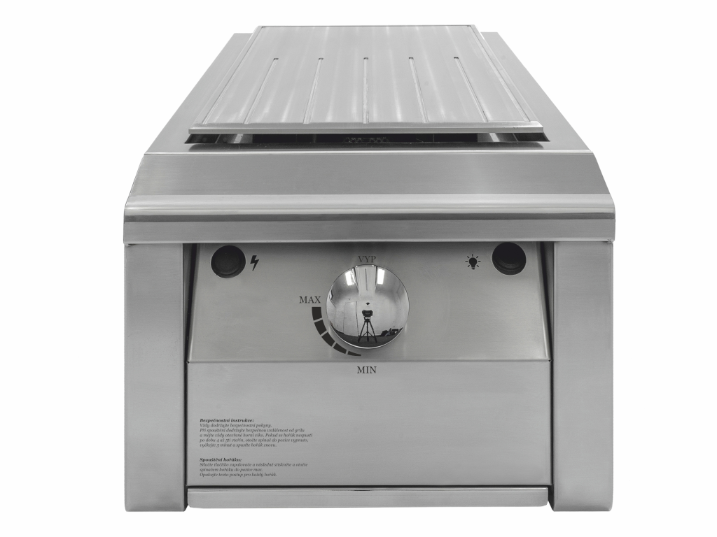 Edelstahl Grillplate - 36cm Breite - 1 Brenner 3,5kW GD-360